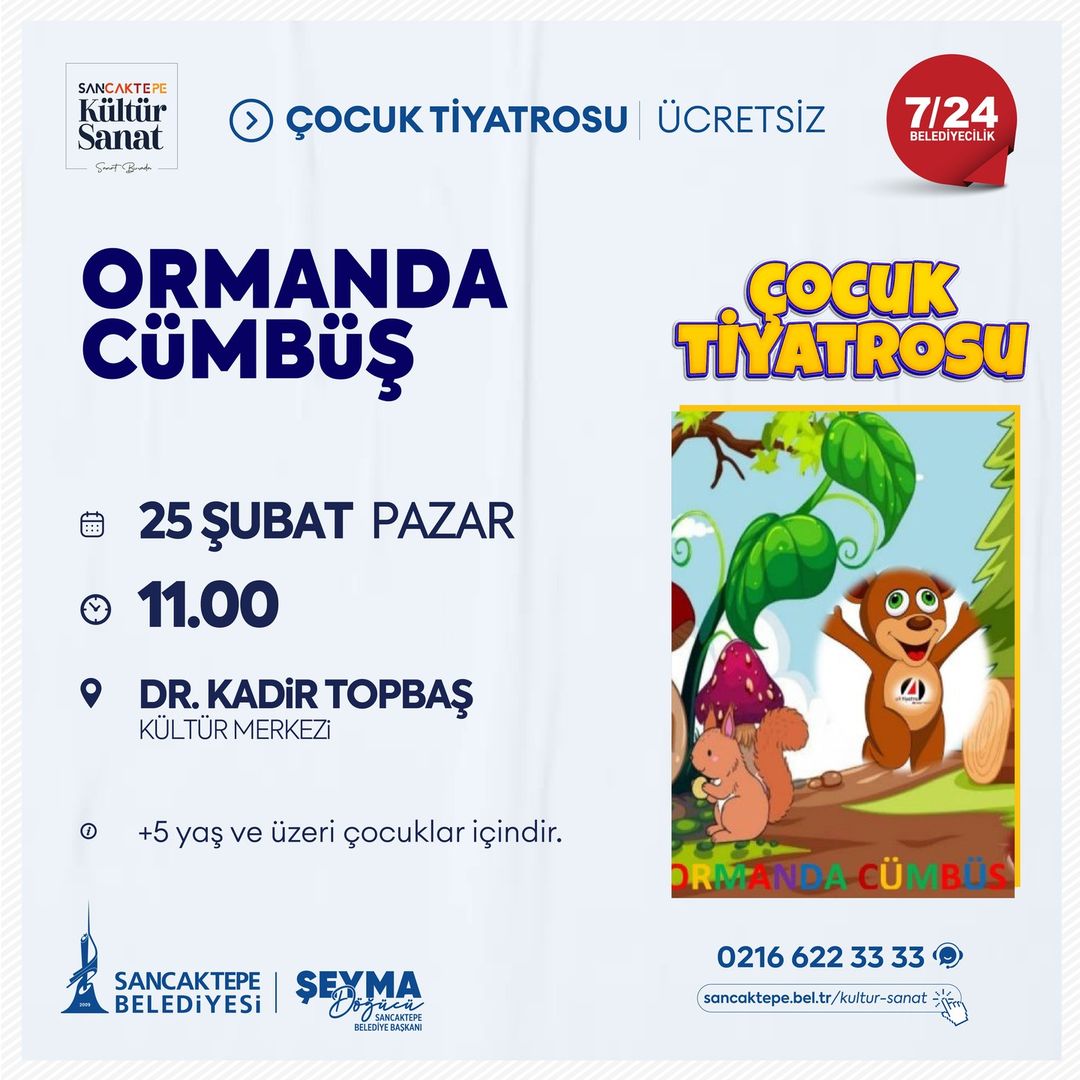 Sancaktepe Kültür Sanat - "Ormanda Cümbüş" Çocuk Tiyatrosu